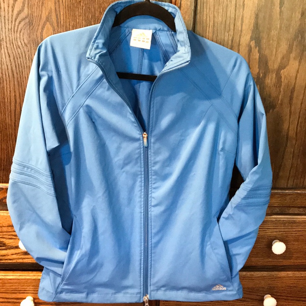 Adidas Climaproof Blue Jacket Sz M